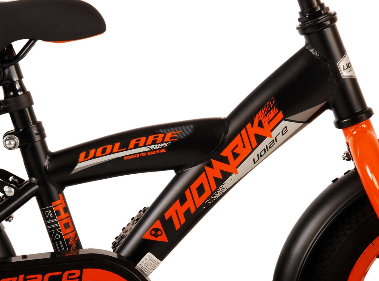 Volare Thombike Kinderfiets - Jongens 12 inch - Zwart Oranje