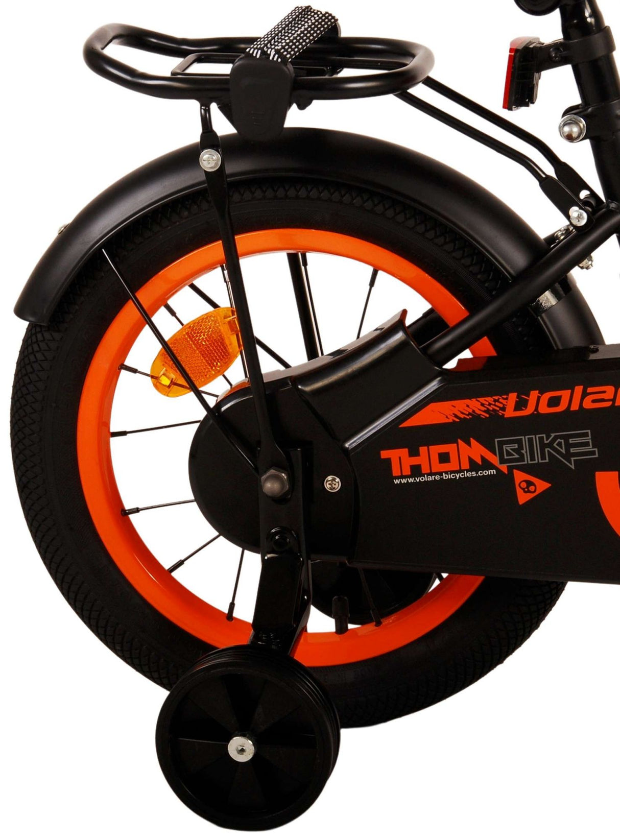 Volare Thombike Kinderfiets Jongens fiets 14 inch Zwart Oranje