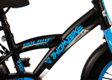 Volare Thombike Kinderfiets Jongens fiets Zwart Blauw 14 inch